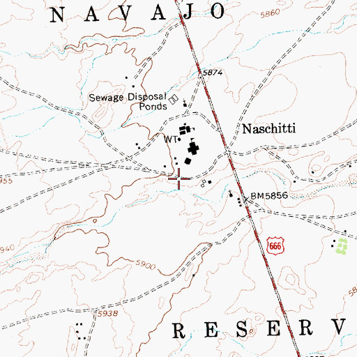 Topographic Map of 14T-535 Water Well, NM