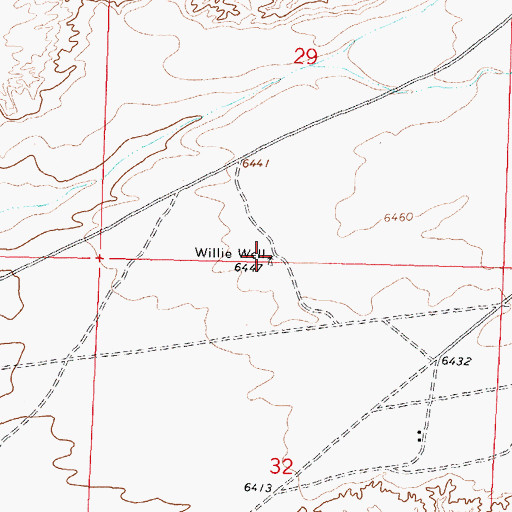 Topographic Map of Willie Water Well, NM