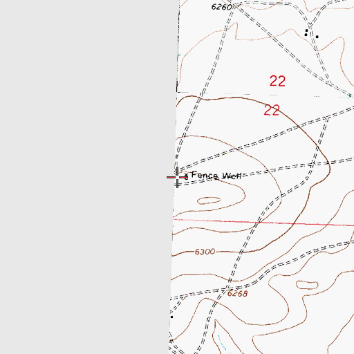 Topographic Map of 15R-307 Water Well, NM