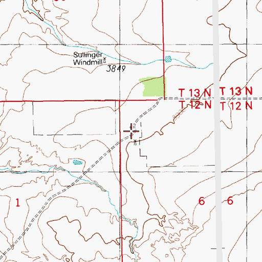 Topographic Map of Cummings Place, NM