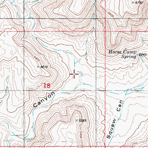 Topographic Map of El Paso Canyon, NM