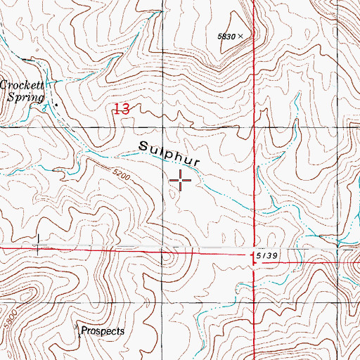 Topographic Map of Hackberry Spring (historical), NM
