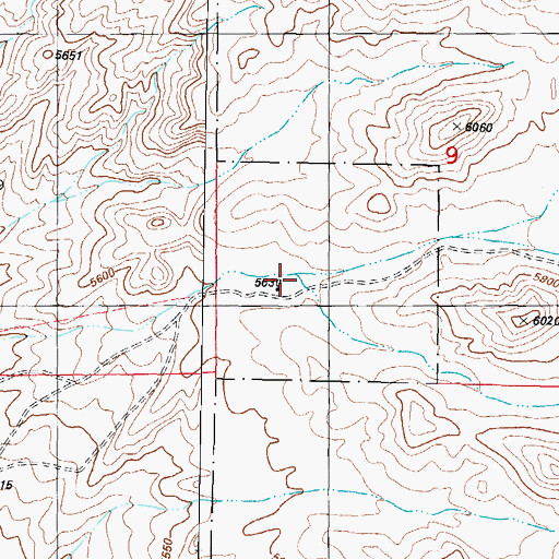Topographic Map of New Well (historical), NM