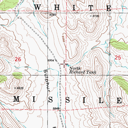 Topographic Map of North Richard Tank, NM