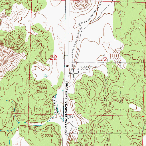 Topographic Map of Place Windmill, NM