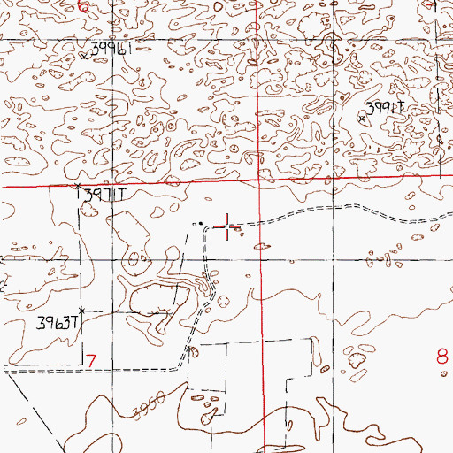 Topographic Map of Rodewald Ranch, NM