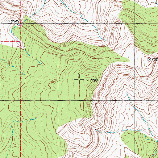 Topographic Map of San Andres Mountains, NM