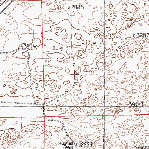 Topographic Map of Schneider Ranch, NM