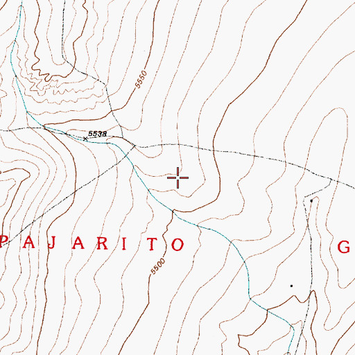 Topographic Map of Pajarito Grant, NM