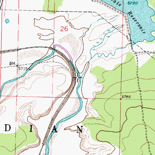 Topographic Map of Rio Paguate, NM