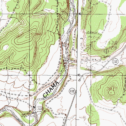 Topographic Map of Rito de Tierra Amarilla, NM