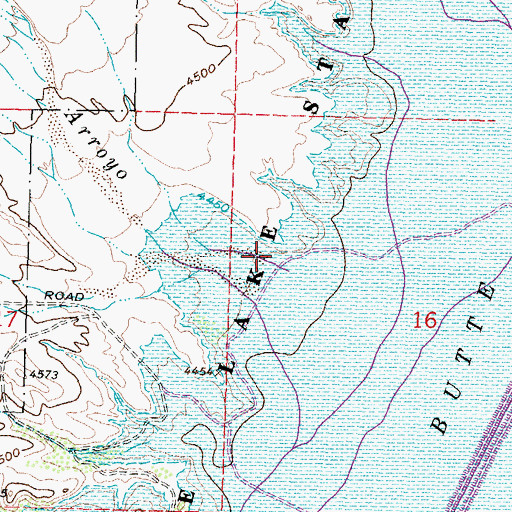 Topographic Map of San Jose Arroyo, NM