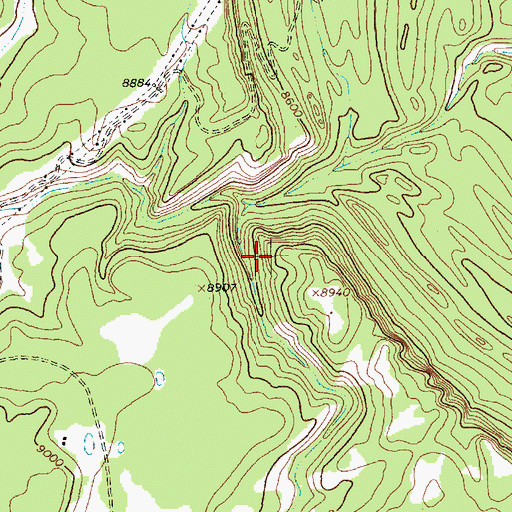 Topographic Map of Chuska Mountains, NM