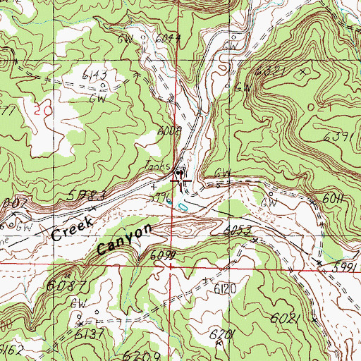 Topographic Map of Delgadita Canyon, NM