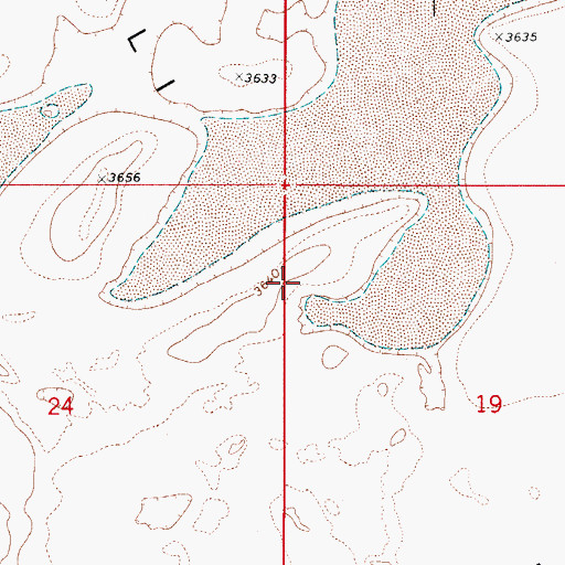 Topographic Map of Alkali Lakes, NM