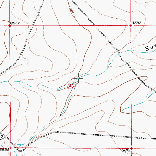 Topographic Map of Johnson Draw, NM