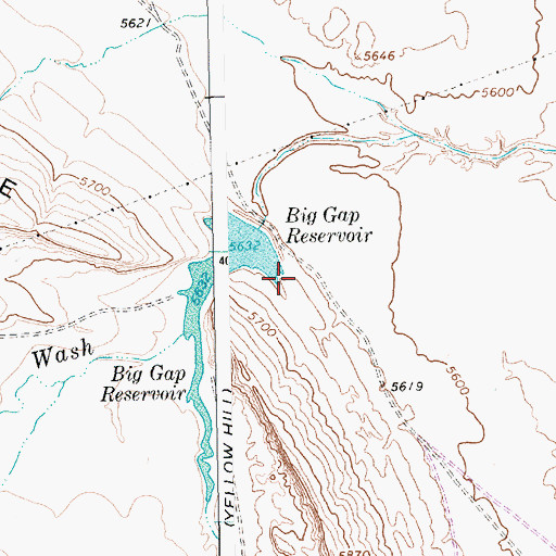Topographic Map of Big Gap Dam, NM