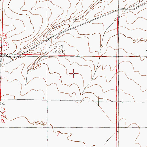 Topographic Map of Indio Loco Detention Dam, NM