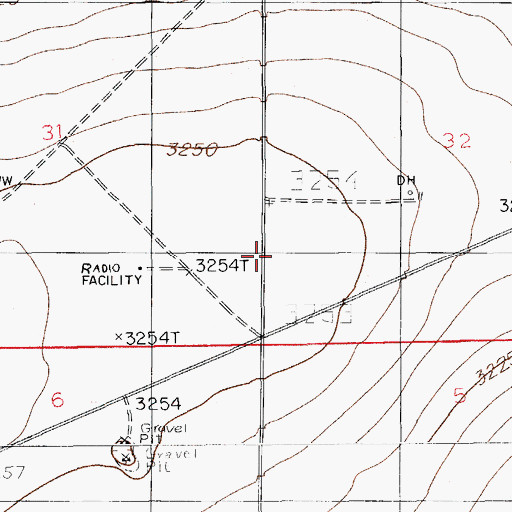Topographic Map of Municipal Lake, NM