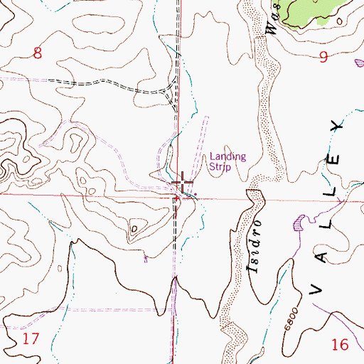 Topographic Map of Encino Detention Dam Number Two, NM