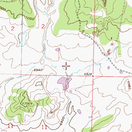 Topographic Map of Encino Detention Dam Number 31, NM