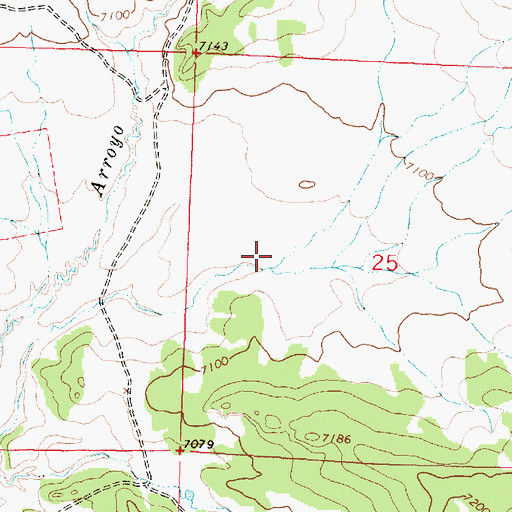 Topographic Map of Encino Detention Dam Number 63, NM