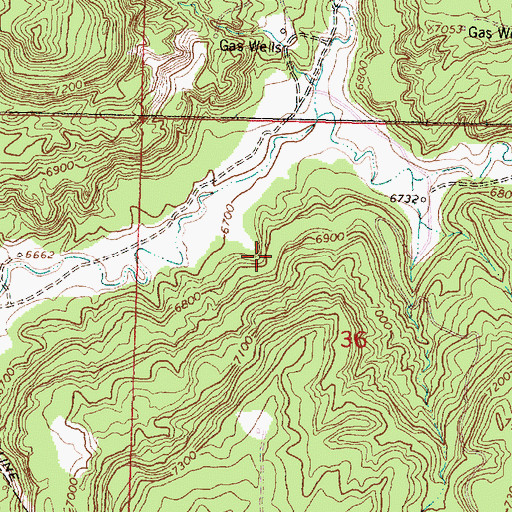 Topographic Map of Encino Detention Dam Number 85, NM