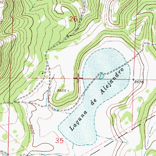 Topographic Map of Fishback Dam, NM