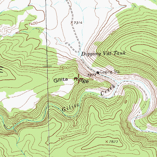 Topographic Map of Snow Lake, NM