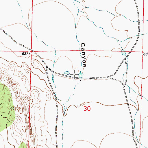 Topographic Map of T X Detention Dike Number 1, NM