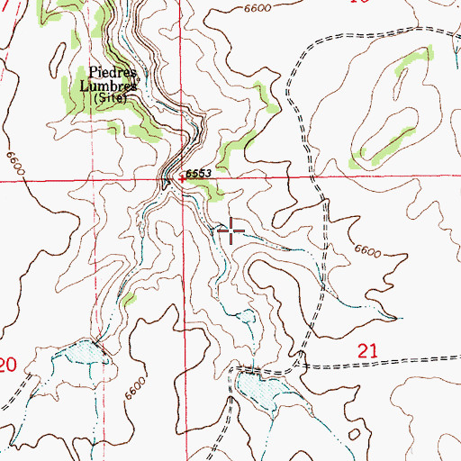 Topographic Map of Goat Detention Dam One, NM