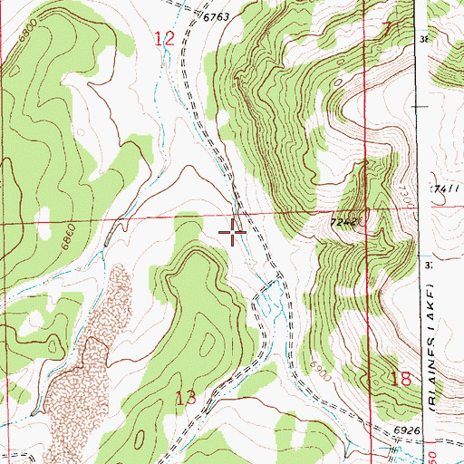 Topographic Map of Red Hill Detention Dam Number 2, NM