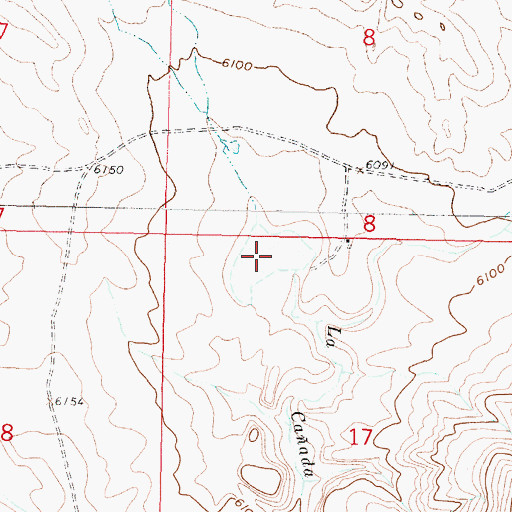 Topographic Map of Cirillio Garcia Detention Dam, NM