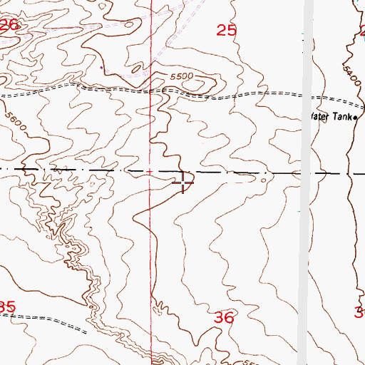 Topographic Map of Rio Salado North Detention Dam Number 46, NM