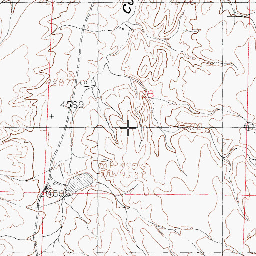 Topographic Map of Las Uvas Number One Dam, NM