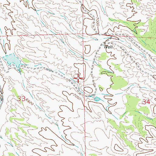 Topographic Map of Iron Mountain Detention Dam, NM