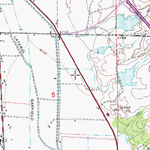 Topographic Map of Kight Flood Control Retarding Dam, NM