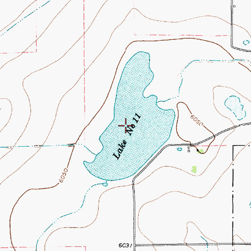 Topographic Map of Reservoir Number Two, NM