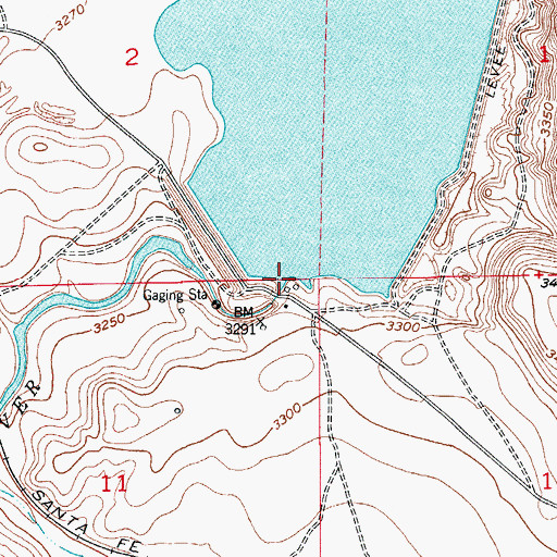 Topographic Map of McMillan Dam (historical), NM