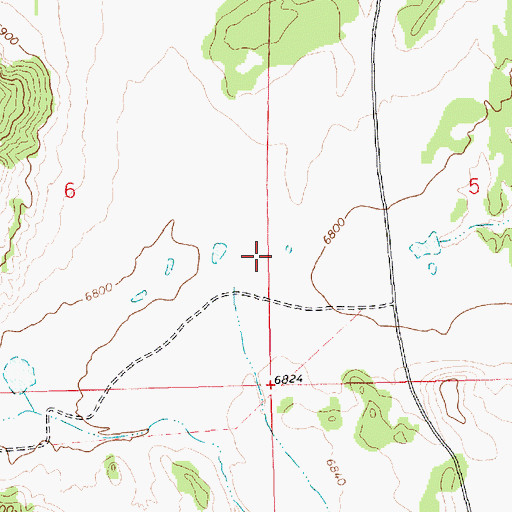Topographic Map of Red Hill Detention Dam Number One, NM