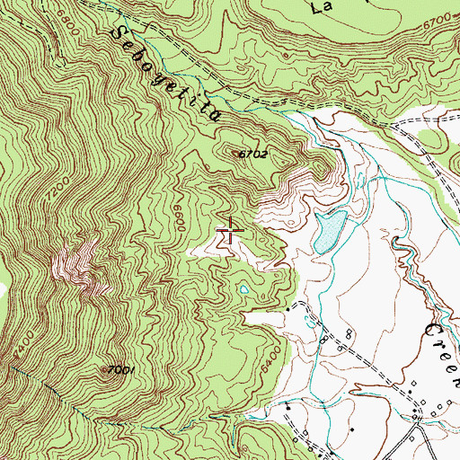 Topographic Map of Bibo Irrigation Dam, NM