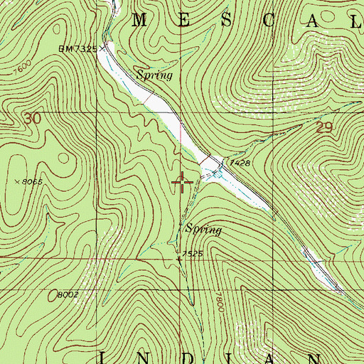 Topographic Map of Nogal Dam Number Two, NM