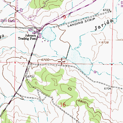Topographic Map of Wp Johnson Erosion Control Dam, NM