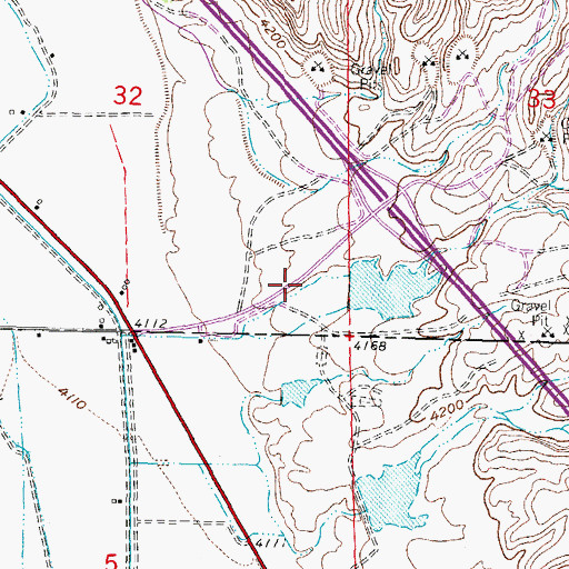 Topographic Map of County Line Detention Dam, NM