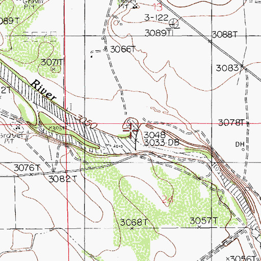 Topographic Map of Six Mile Dam, NM