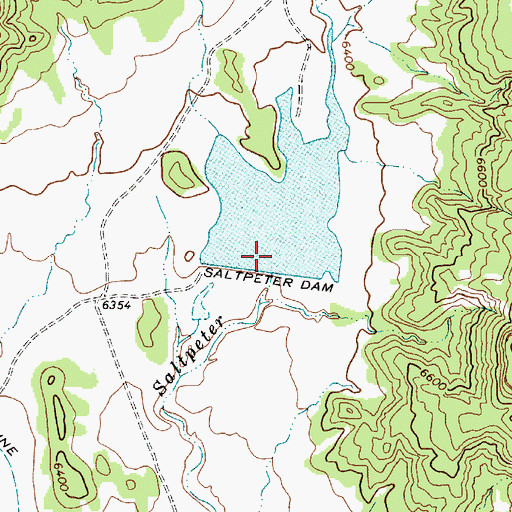Topographic Map of Saltpeter Creek Site 1a Dam, NM