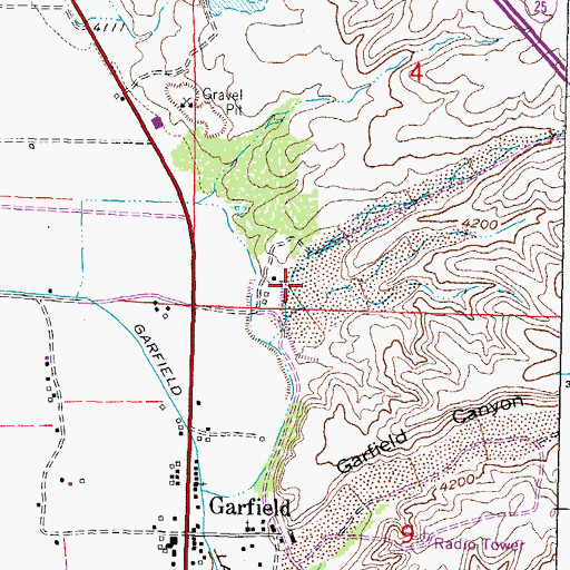 Topographic Map of Caballo Arroyos Site Number Two Dam, NM