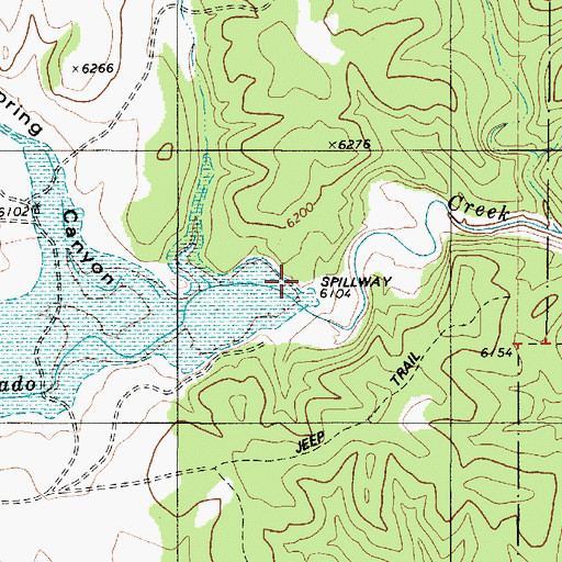 Topographic Map of Upper Rio Hondo Site One Dam, NM