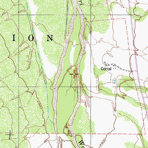 Topographic Map of Baboquivari Valley, AZ