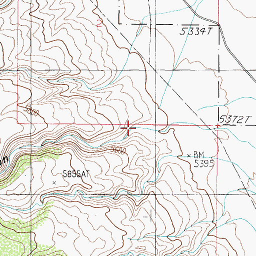 Topographic Map of Pasture Canyon, AZ